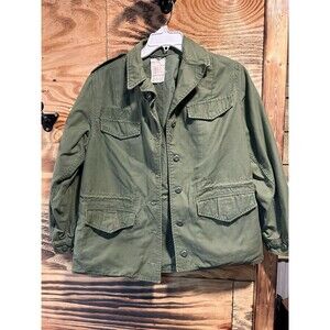 Vintage Women’s OG-107 Military Field Coat Button Down Size 10R  Green